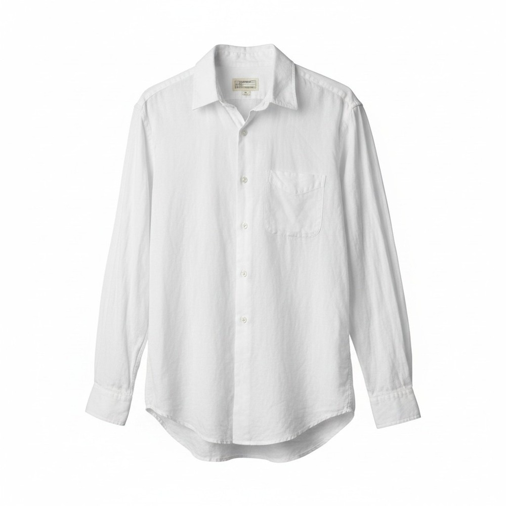 Current/Elliott The Prep School Shirt in sugar 1 Cotton Button Down Preppy